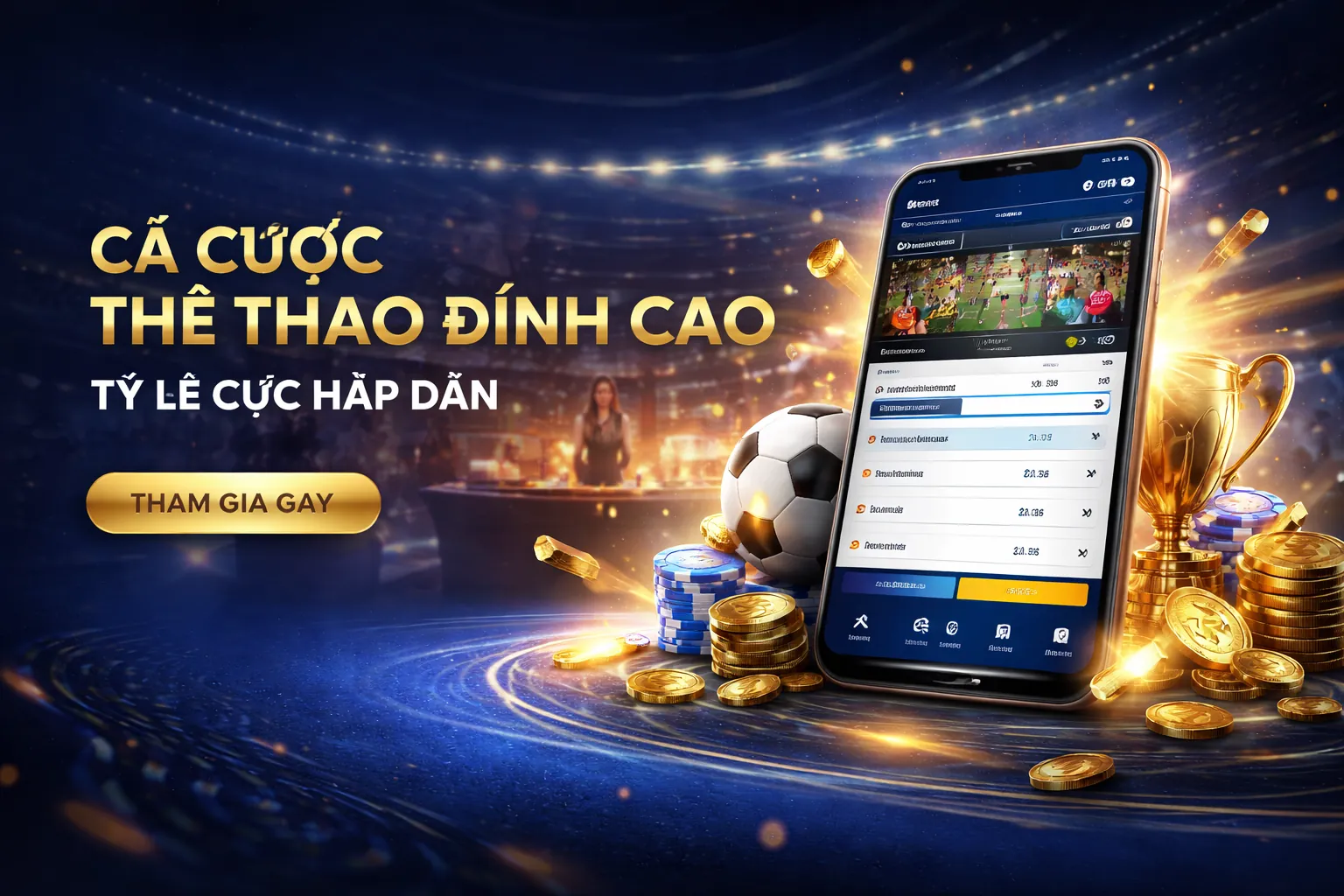 Cá cược thể thao yo888 với sân vận động sôi động